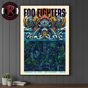 Foo Fighters Dublin Poster Tonight Show On February 23 2026 At The Academy Dublin Poster Canvas Decor