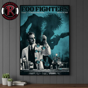 Foo Fighters Venue Poster Show Tonight In London On February 25 2026 At O2 Shepherd’s Bush Empire Poster Canvas Decor