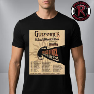 Godsmack The Rise Of Rock World Tour 2026 Venue Tour Dates Unisex T Shirt