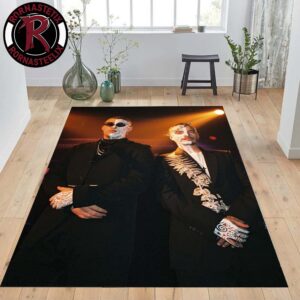 J Balvin And Bad Bunny Final Show Mexico City 2025 Gift For Fan Music Rug Carpet