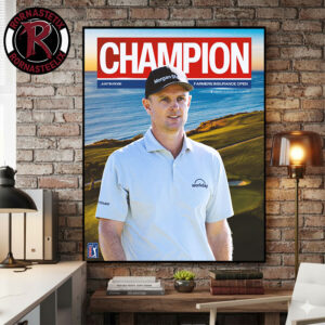 Justin Rose PGA Tour Champion Farmers Insurance Open 2025 Poster Canvas Decor