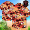 Kansas City Chiefs NFL Floral White Performance Summer Hawaiian Shirt