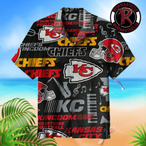 Kansas City Chiefs NFL Helmet Logo Gift For Fan Hawaiian Shirt