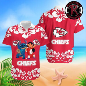 Kansas City Chiefs NFL Lilo And Stitch Gift For Fan Hawaiian Shirt