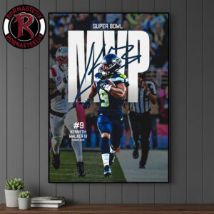 Kenneth Walker III K9 Seattle Seahawks Super Bowl LX MVP Running Back Poster Canvas Decor