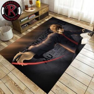 Light Yagami Death Note Fate In His Palm Death Note Legacy Rug Carpet For Living Room