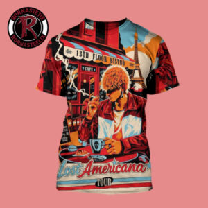 MGK Machine Gun Kelly Lost Americana Tour 2026 Venue Poster At Adidas Arena On February 27 2026 Paris All Over Print Shirt