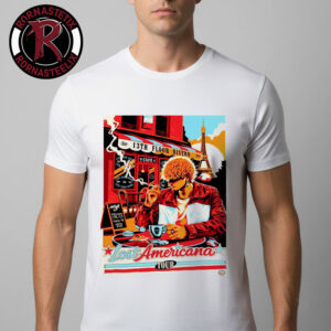 MGK Machine Gun Kelly Lost Americana Tour 2026 Venue Poster At Adidas Arena On February 27 2026 Paris Unisex T Shirt