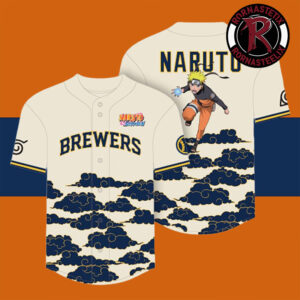 MLB Milwaukee Brewers Naruto Themed Baseball Jersey