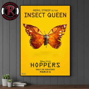 Meryl Streep Is Insect Queen Character Poster For Hoppers Only In Theaters March 6 2026 Poster Canvas Decor