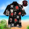 Metallica Rock Band Skull Logo Dark Blue 2024 Fan Gift Hawaiian Shirt