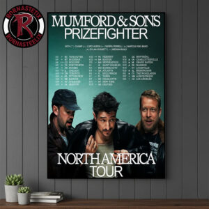 Mumford And Sons Prizefighter North America Tour 2026 Schedule Tour Dates Poster Canvas Decor
