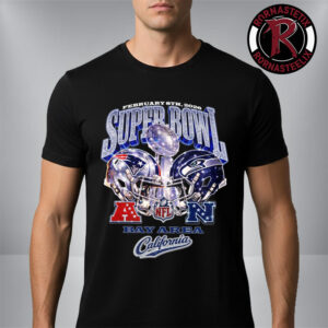 NFL Super Bowl LX Helmet Tee New England Patriots vs Seattle Seahawks At San Francisco Bay Arena On February 8 2026 Unisex T Shirt