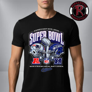 NFL Super Bowl LX New England Patriots vs Seattle Seahawks At San Francisco Bay Arena On February 8 2026 Unisex T Shirt