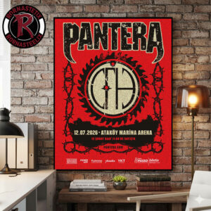 Pantera Event Poster Show At Atakoy Marina Arena On July 12 2026 Istanbul Turkey Poster Canvas Decor