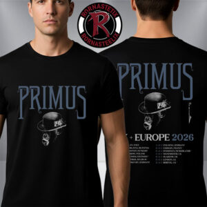 Primus UK And Europe 2026 Tour Venue Dates Schedule Unisex T Shirt Two Sided