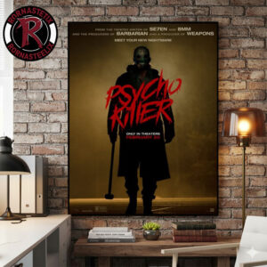 Psycho Killer Movie 2026 Only In Theaters February 20 2026 Poster Canvas Decor