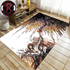 Ryuk And Light Yagami From Death Note Art Area Luxury Rug Carpet
