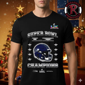 Seattle Seahawks Super Bowl LX Champions 2026 Helmet Unisex T Shirt