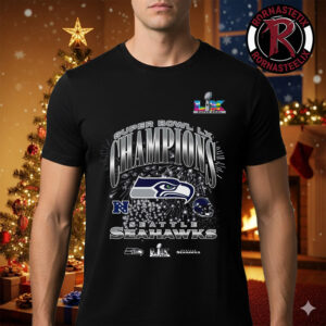 Seattle Seahawks Super Bowl LX Champions 2026 Logo Mascot Unisex T Shirt
