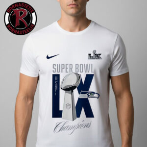 Seattle Seahawks Super Bowl LX Champions Lombardi Trophy Unisex T Shirt