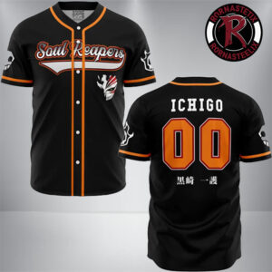 Soul Reaper Ichigo Bleach Anime Baseball Jersey