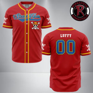Strawhats Luffy One Piece Anime Baseball Jersey