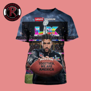 Together We Are America Rugby Bad Bunny NFL Super Bowl LX 2026 Halftime Show Levi’s Stadium Santa Clara February 8 2026 All Over Print Shirt