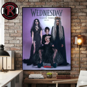 Wednesday Season 3 Netflix Series Fan Made Poster By Jose A Buzon Poster Canvas Decor