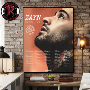 Zayn Malik The Konnakol Tour 2026 The First Solo Headline Arena Tour Schedule Tour Dates Poster Canvas Decor