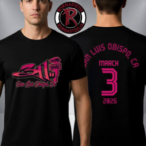 311 Band Venue Tee At San Luis Obispo On March 3 2026 California Unisex T Shirt Two Sided