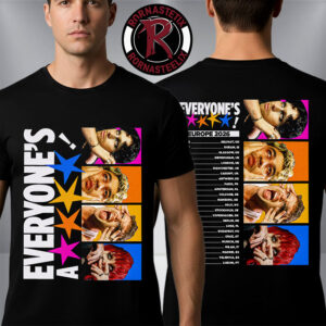 5 Seconds of Summer Everyone’s A Star Europe 2026 Schedule Tour Dates Unisex T Shirt Two Sided