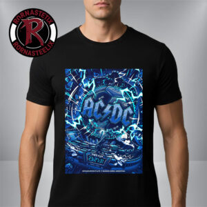 ACDC Argentina Show Poster On March 23 2026 At Estadio River Plate Buenos Aires Unisex T Shirt