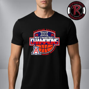 Arizona Wildcats 2026 Big 12 Men’s Basketball Regular Season Champions Unisex T Shirt