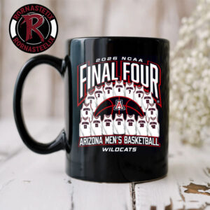 Arizona Wildcats Men’s Basketball 2026 NCAA Final Four Jersey Madness All Team Mug Cup