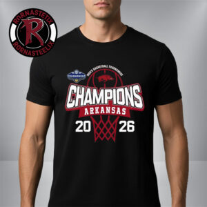 Arkansas Razorbacks 2026 SEC Men’s Basketball Tournament Champions Logo Mascot Unisex T Shirt