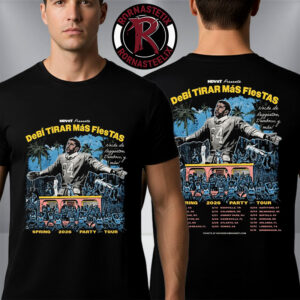 Bad Bunny Spring 2026 Party Tour Debi Tirar Mas Fiestas Schedule Tour Dates Unisex T Shirt Two Sided