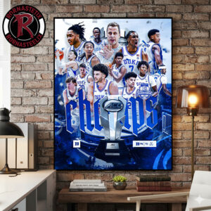 Celebrates Duke Blue Devils Champions 2026 ACC Men’s Basketball Tournament Poster Canvas Decor
