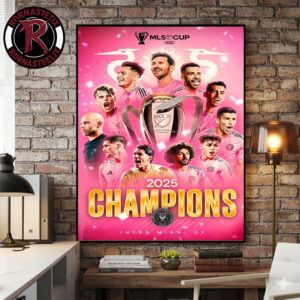 Celebrates Inter Miami Champions MLS Cup 2026 At The White House Poster Canvas Decor