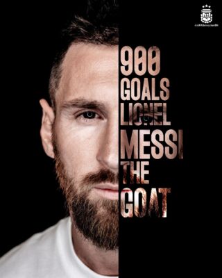 Celebrates Lionel Messi The GOAT Scored 900 Goals