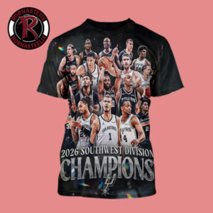 Celebrates San Antonio Spurs NBA Champions 2026 Southwest Division Championship All Over Print Shirt
