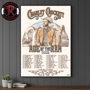 Charley Crockett Age Of The Ram Tour 2026 Schedule Tour Dates Poster Canvas Decor