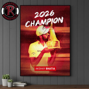 Congrats Akshay Bhatia Champions Arnold Palmer Invitational 2026 PGA Tour Poster Canvas Decor