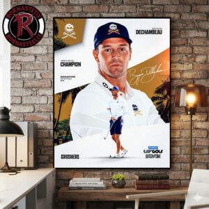 Congrats Bryson DeChambeau Champions Individual Title in Singapore 2026 Poster Canvas Decor