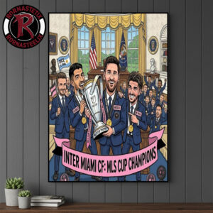 Congrats Inter Miami FC Champions MLS Cup 2026 Heading To White House Poster Canvas Decor