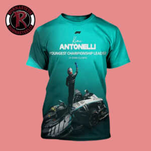 Congrats Kimi Antonelli Mercedes AMG Petronas F1 Youngest Championship Leader Japanese Grand Prix 2026 All Over Print Shirt