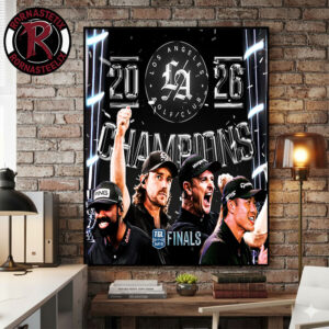 Congrats Los Angeles Golf Club Champions 2026 SoFi Cup TGL Final Poster Canvas Decor