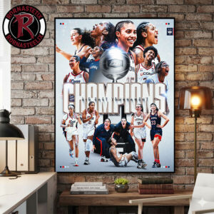 Congrats UConn Huskies Champions Big East Tournament Championship 2026 Poster Canvas Decor