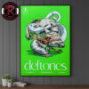 Deftones CDMX Mexico City 2026 Venue Poster At Palacio De Los On March 29 2026 Poster Canvas Decor