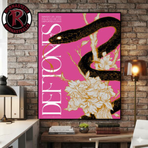 Deftones CDMX Mexico City 2026 Venue Poster At Palacio De Los On March 29 2026 Poster Canvas Decor